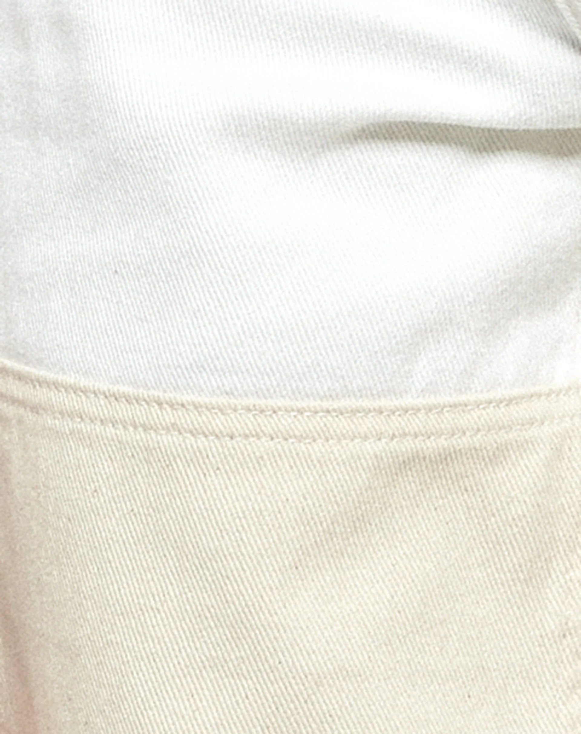 Tonal Panel Parallel Jeans in White and Ecru - Image 8