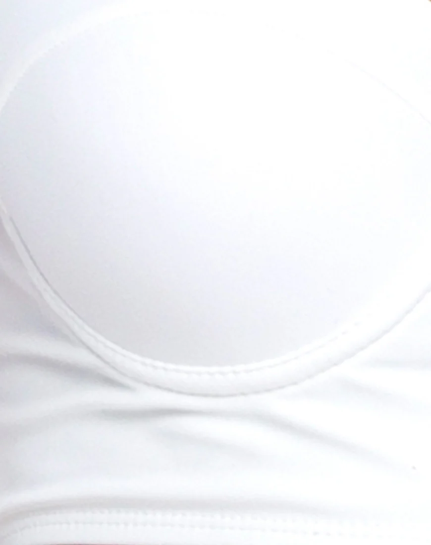 Torte Lace Up Bikini Bottoms in White - Image 4