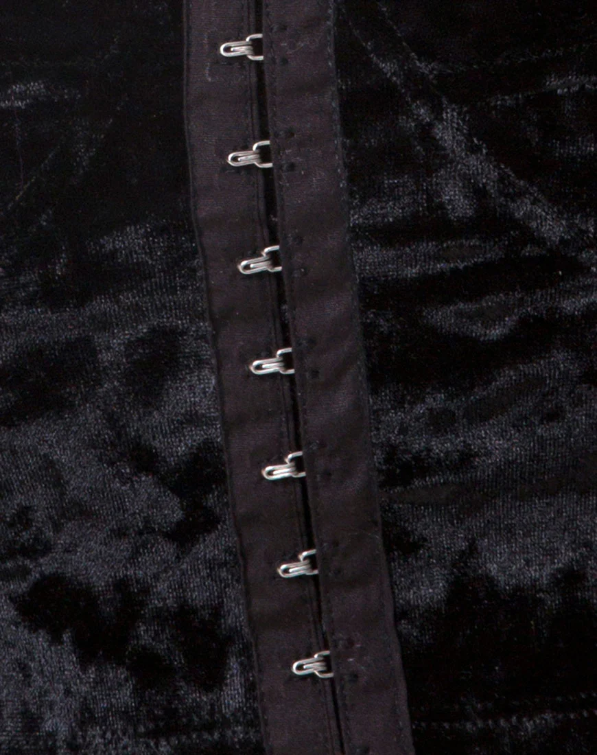 Trata Crop Top in Velvet Black - Image 5