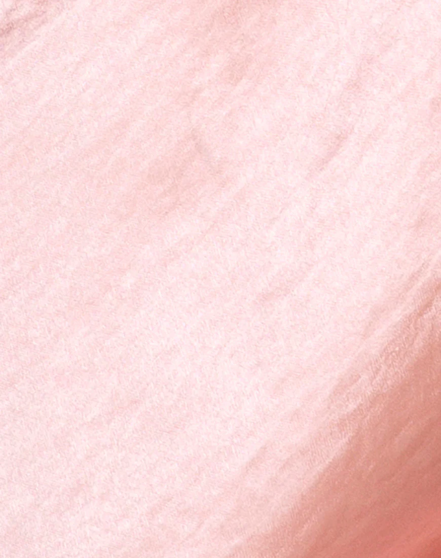 Trega Mini Skirt in Satin Peach - Image 5