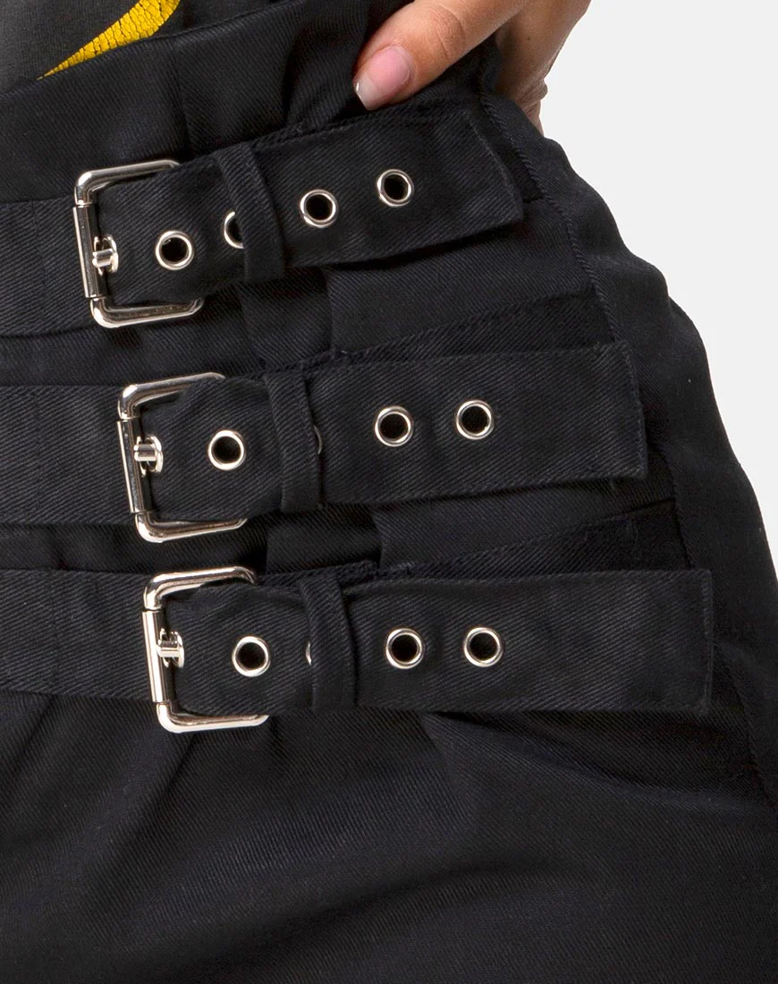 Tribel Mini Skirt in Black - Image 5