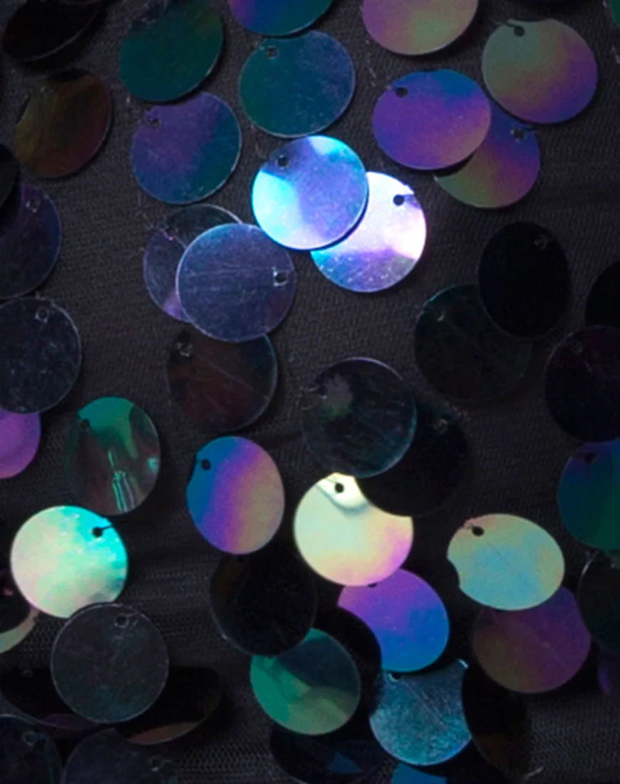 Tube Top in Opal Disc Sequin - Image 5