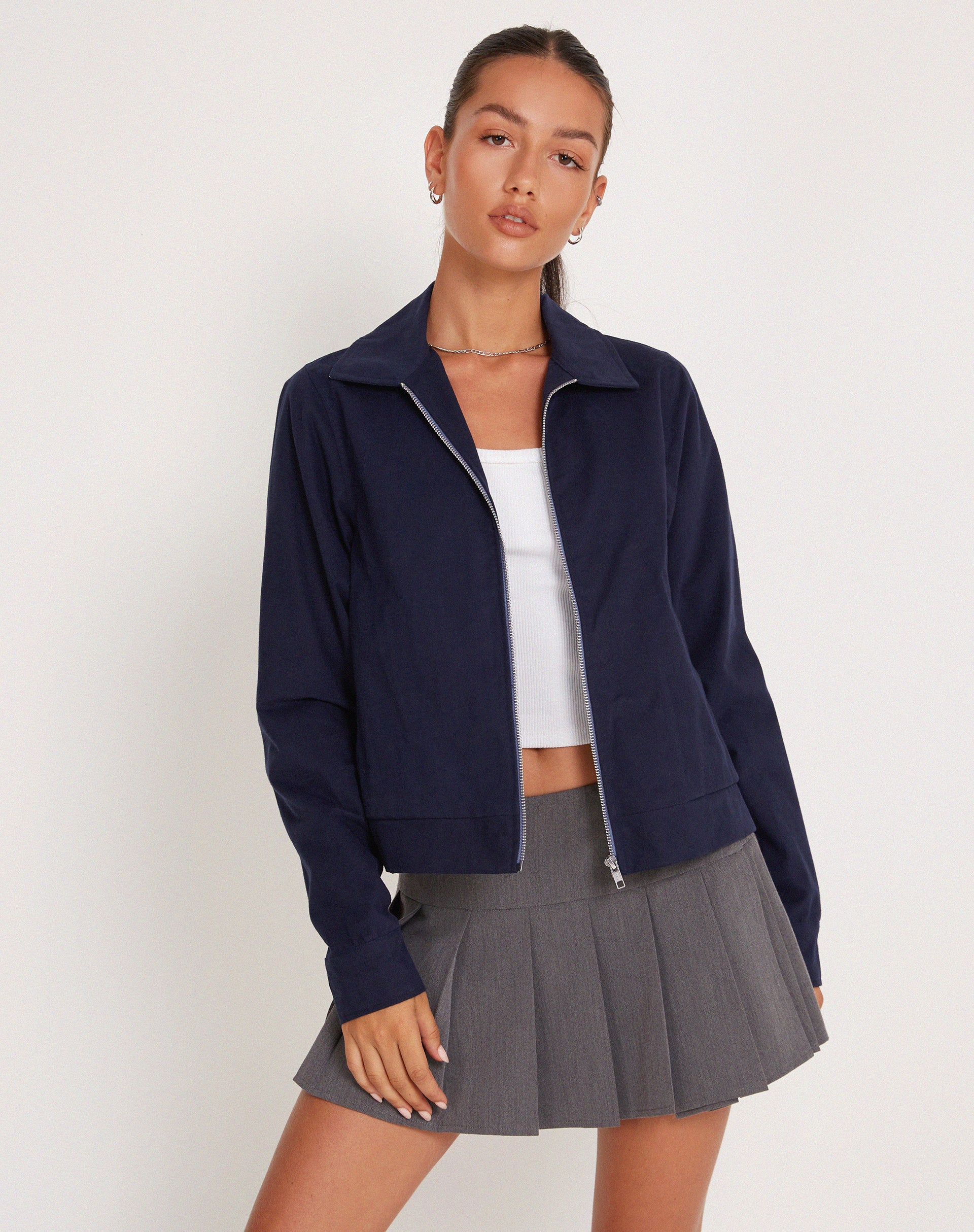 Tumbas Jacket in Navy - Image 6