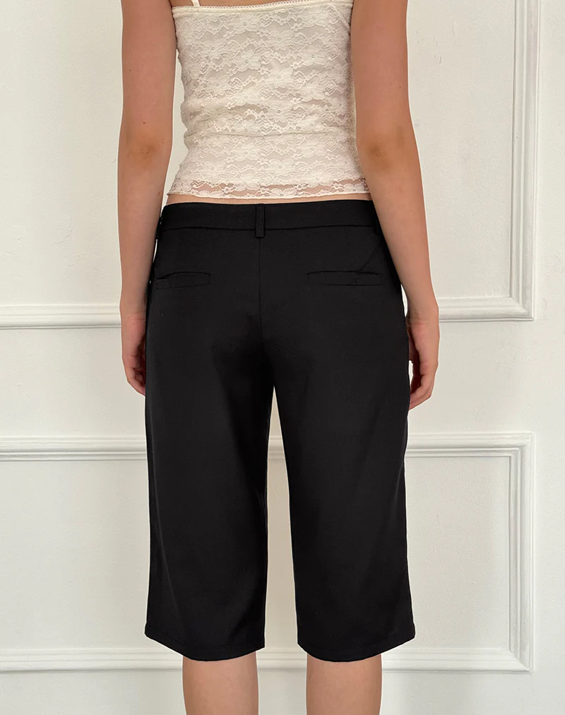 Tuni Capri Trousers in Tailoring Black - Image 3