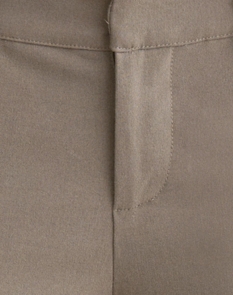 Tunian Capri Trouser in Tailoring Light Taupe - Image 6