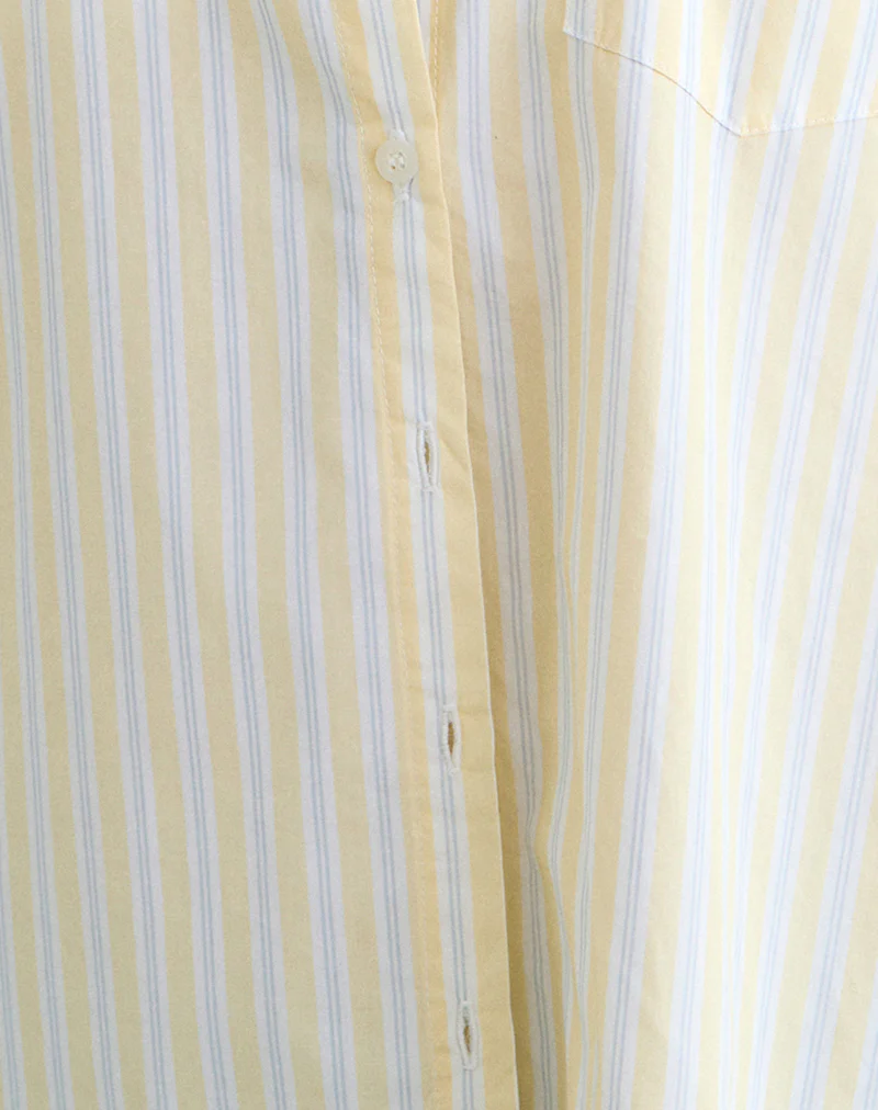 Turner Shirt in Candy Stripe Yellow - Image 7