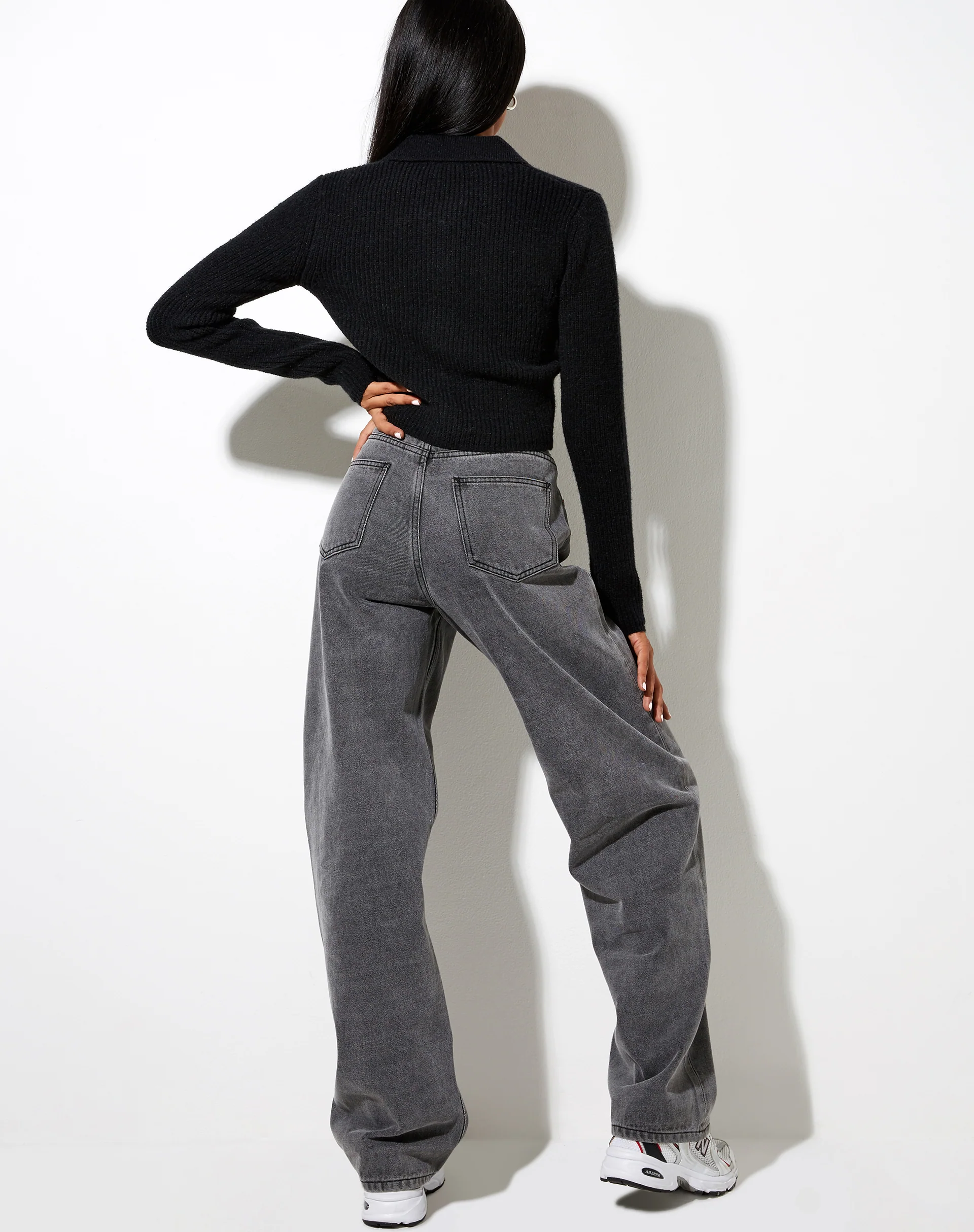 Tuzip Cardi in Knit Black - Image 2