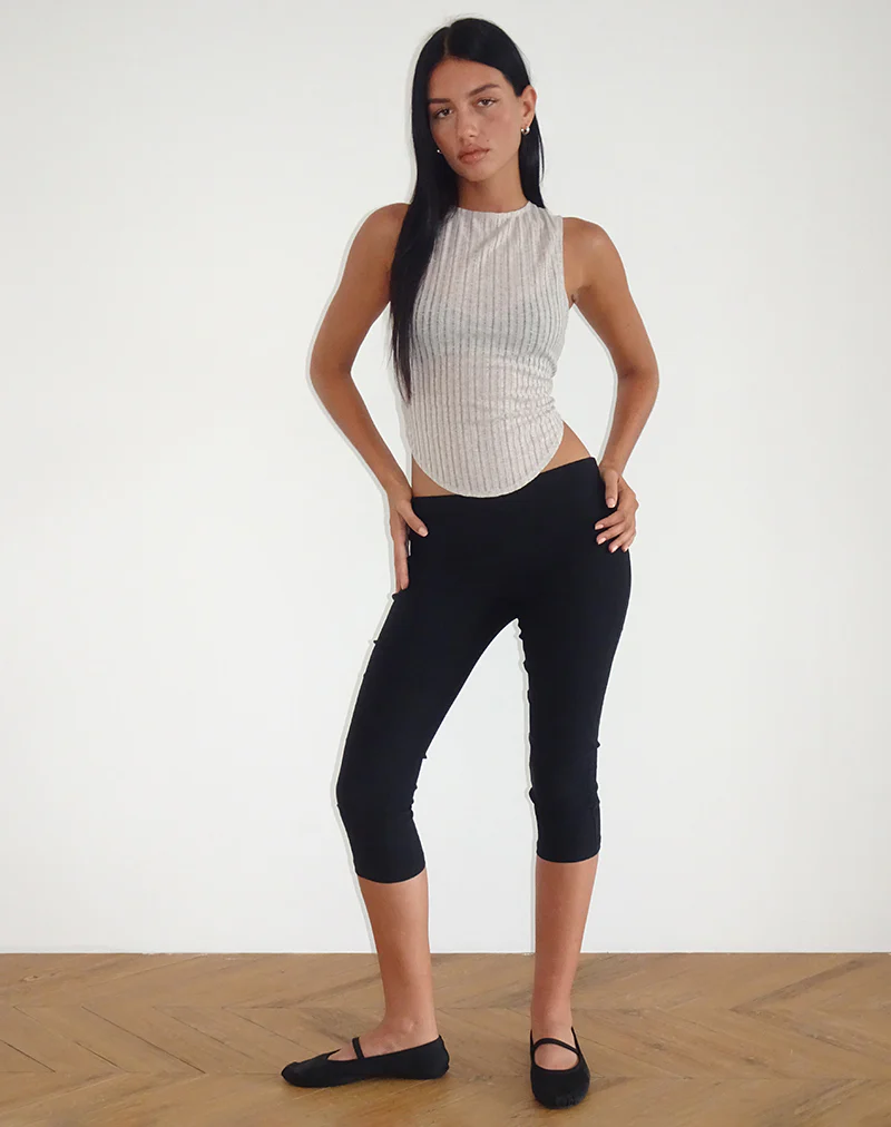 Tyla Knitted Top in Oatmilk - Image 3
