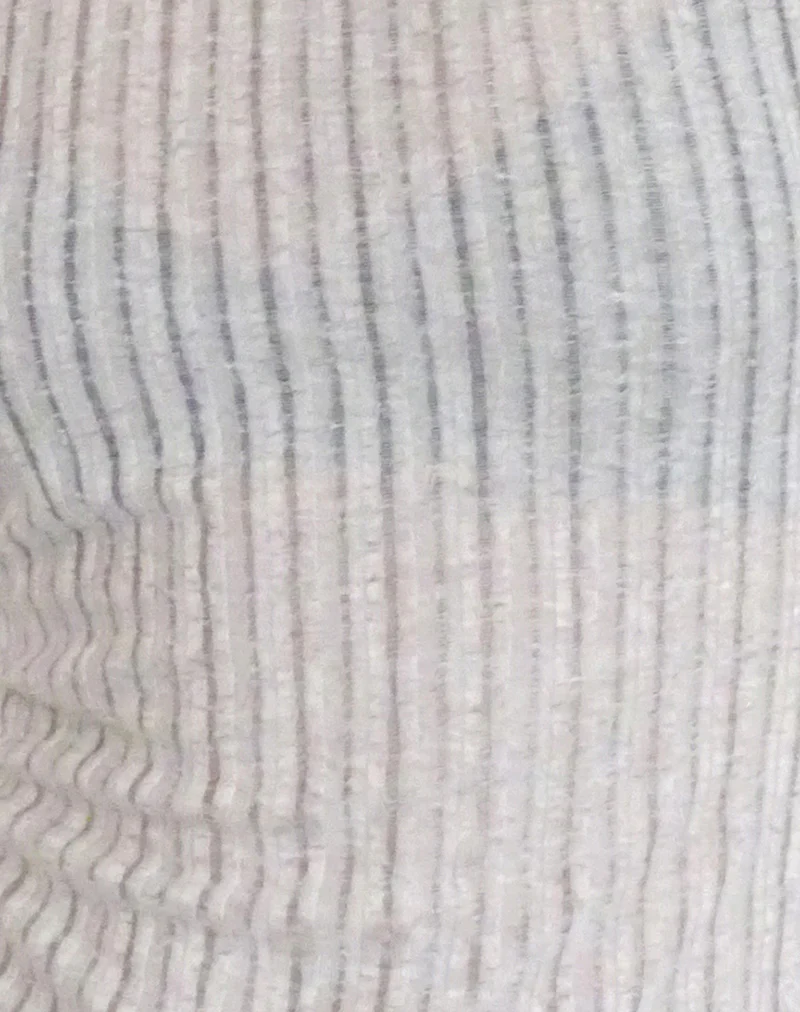 Tyla Knitted Top in Oatmilk - Image 5