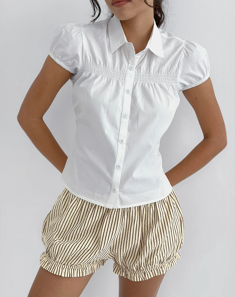 Ulsan Fitted Shirt in White - Image 5