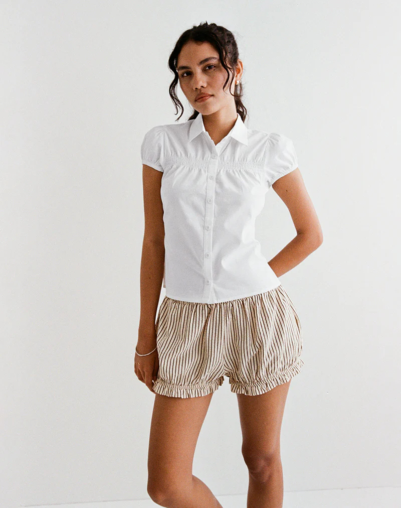 Ulsan Fitted Shirt in White - Image 7