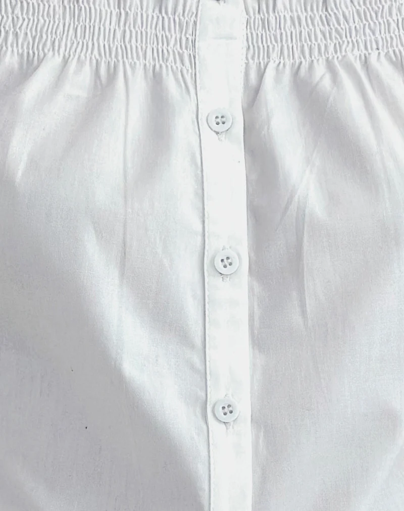 Ulsan Fitted Shirt in White - Image 8