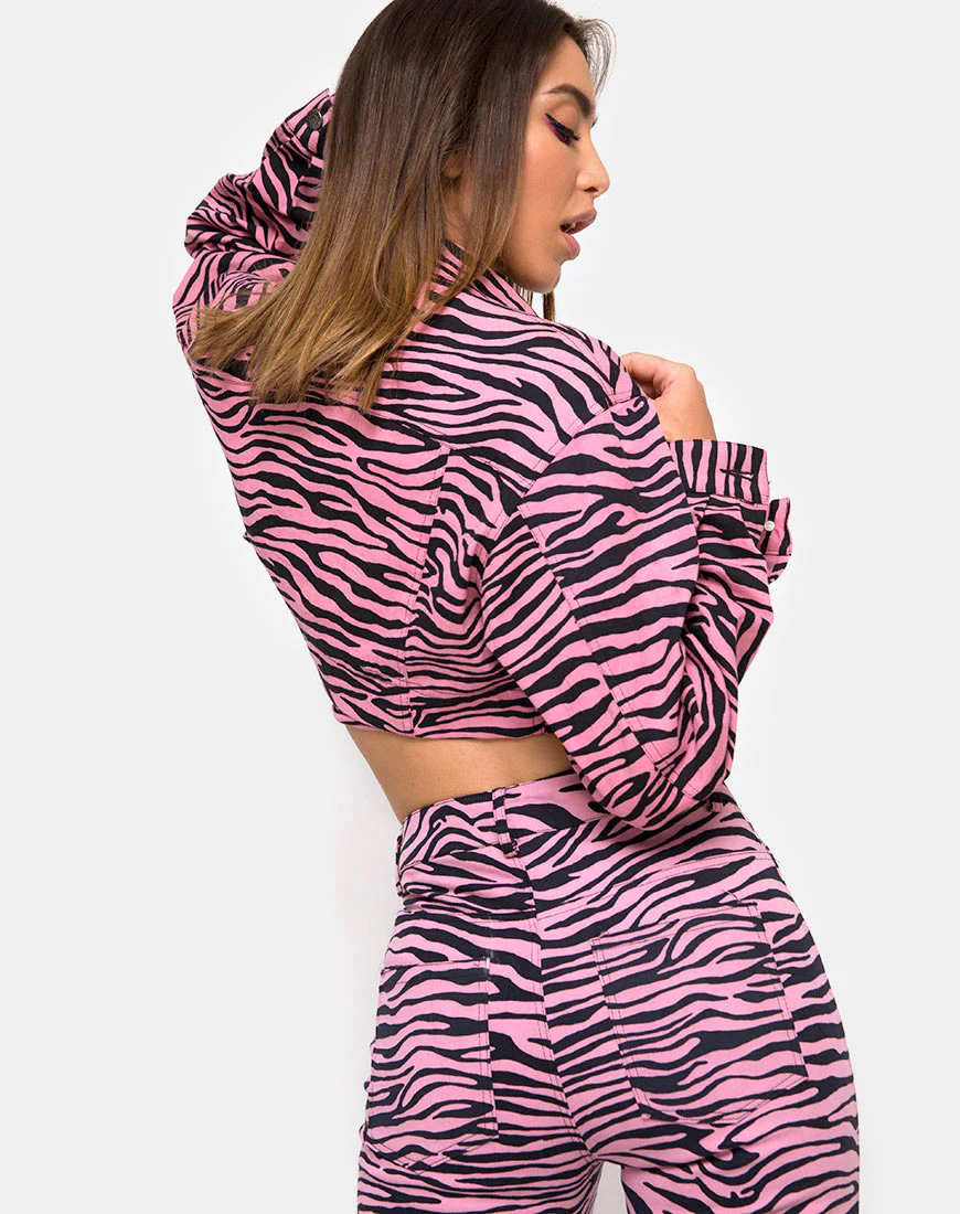 Ultimate Jean in Zip's Zebra Pink - Image 2