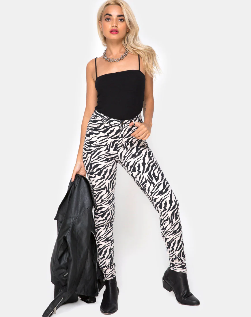 Ultimate Jeans in 90's Zebra - Image 2