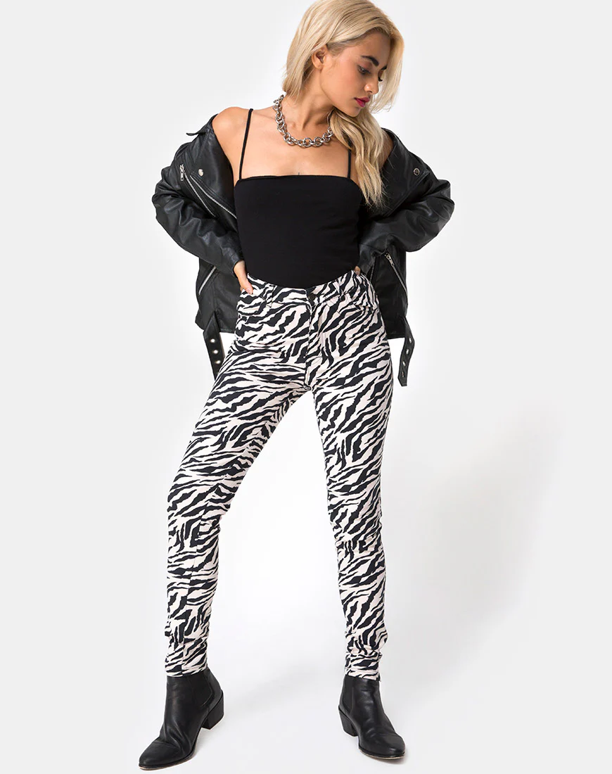 Ultimate Jeans in 90's Zebra - Image 4