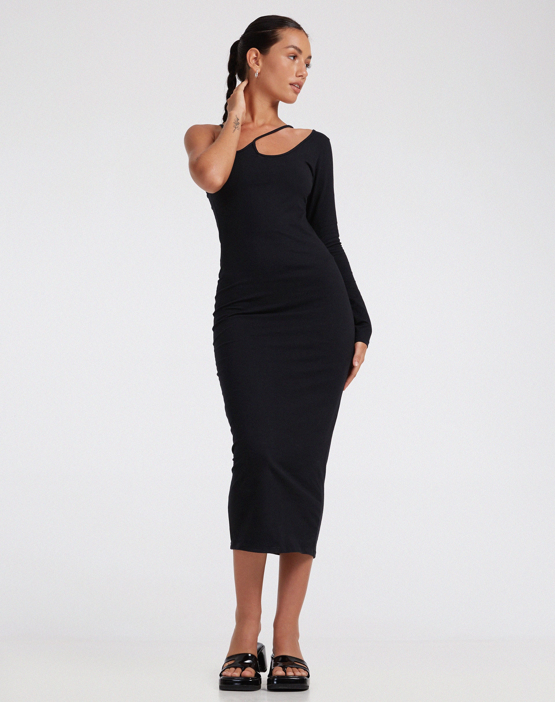 Umage Maxi Dress in Lycra Black - Image 4