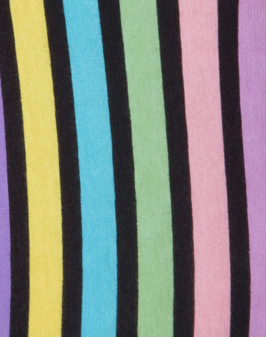 Uniper Bodycon Dress in New Stripe - Image 5