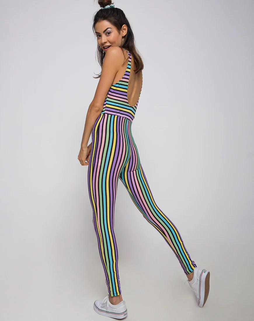 Unitard in New Stripe - Image 2