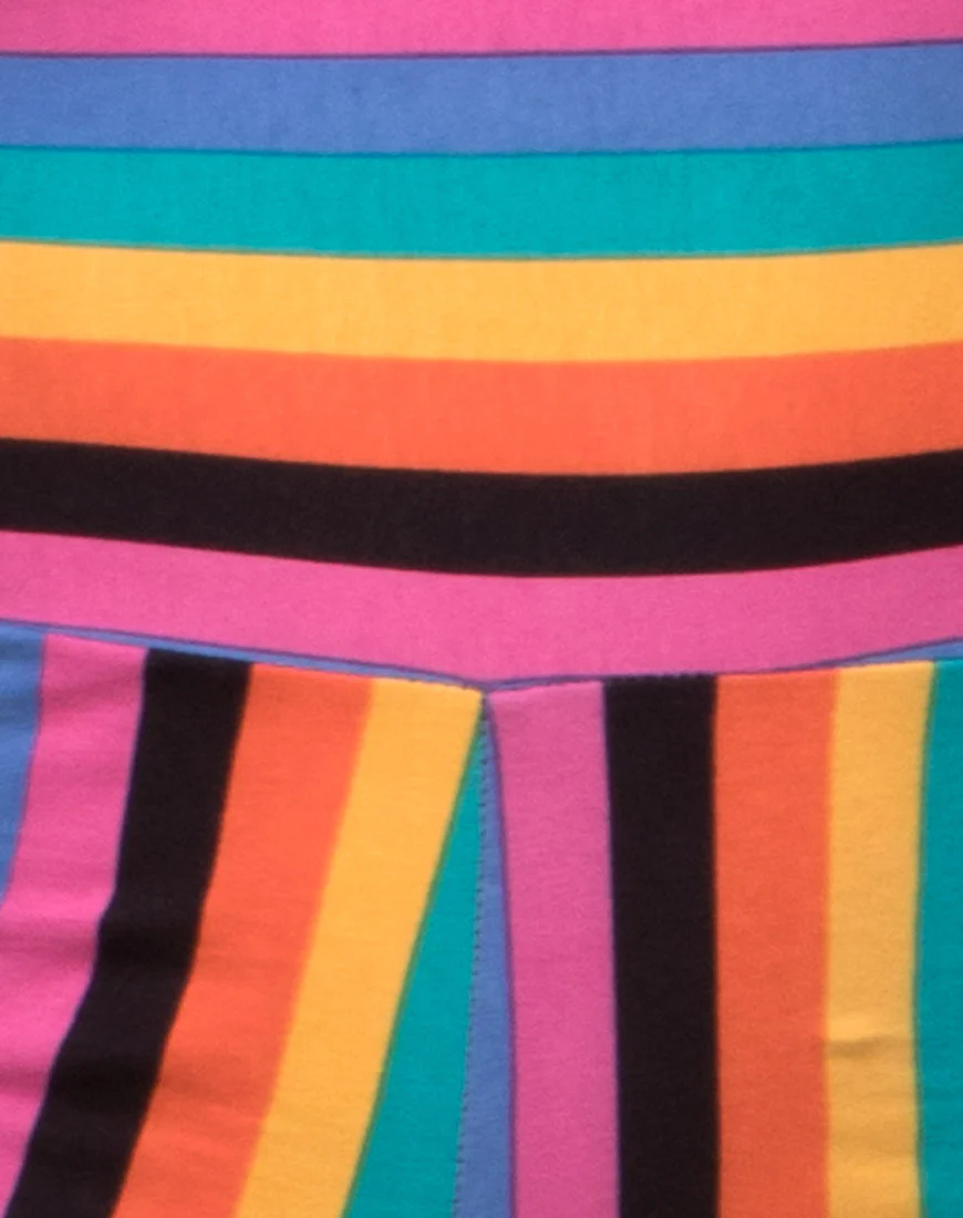 Unitard in New Vertical Multi Stripe - Image 5