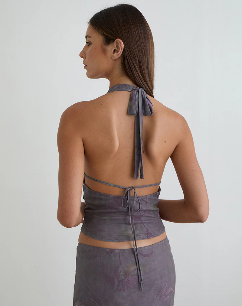 Valila Top in Flare Flower Purple - Image 3