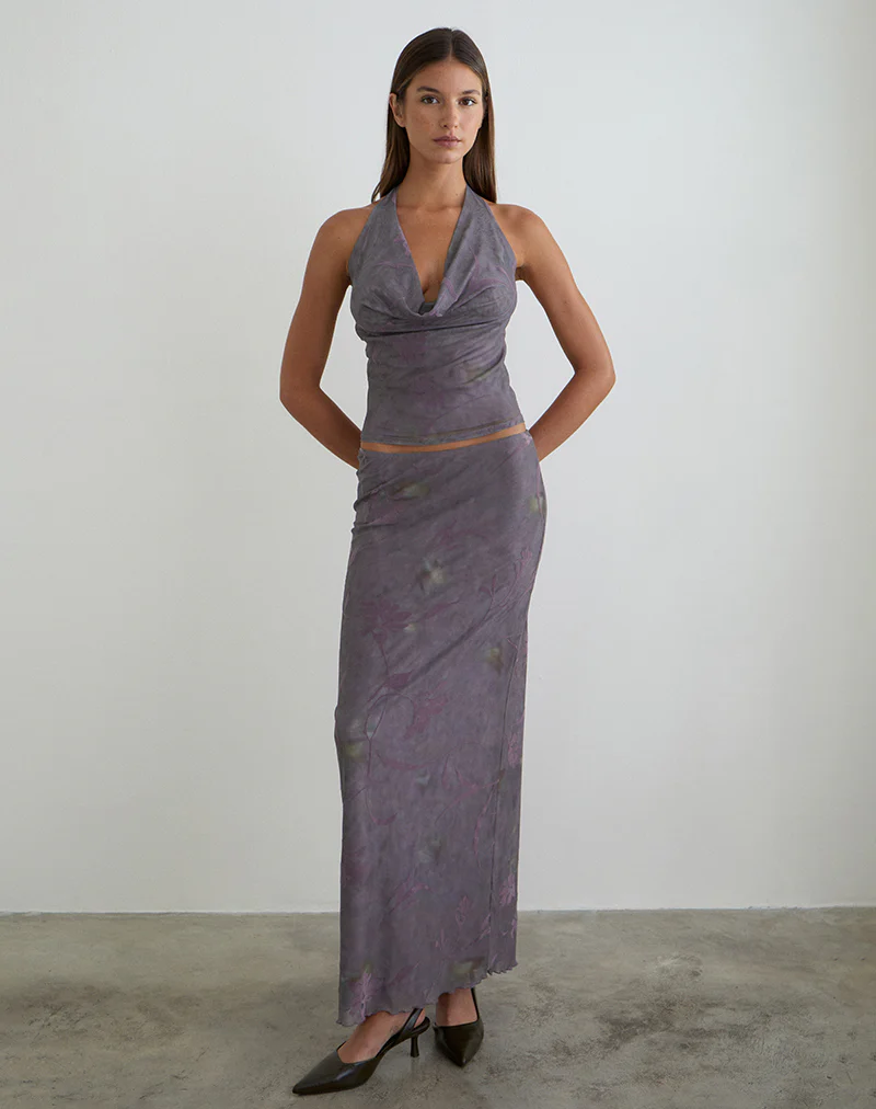 Valila Top in Flare Flower Purple - Image 4