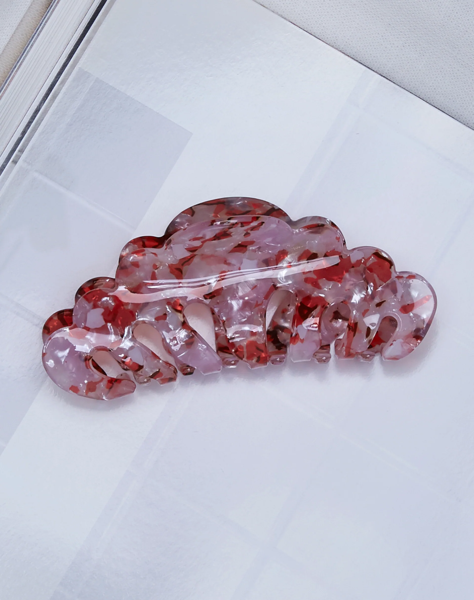 Valvia Hair Claw in Pink Multi - Image 2