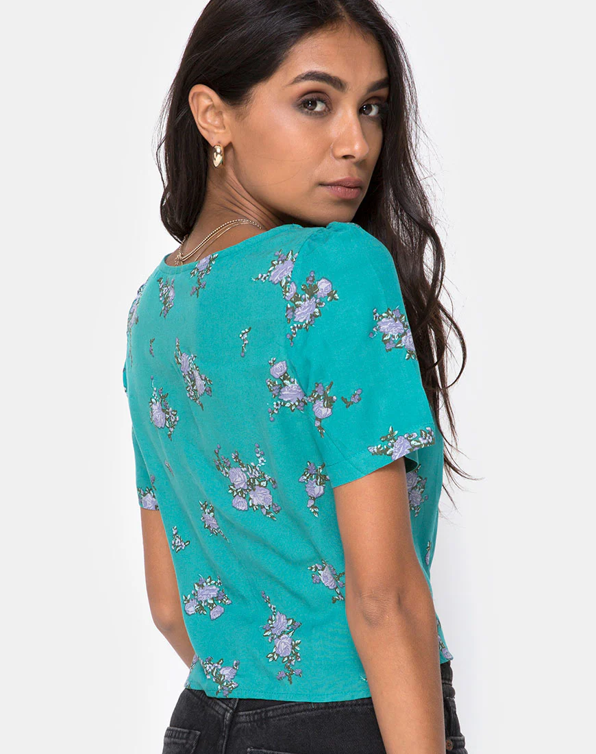 Valza Top in Soi Rose Green - Image 2