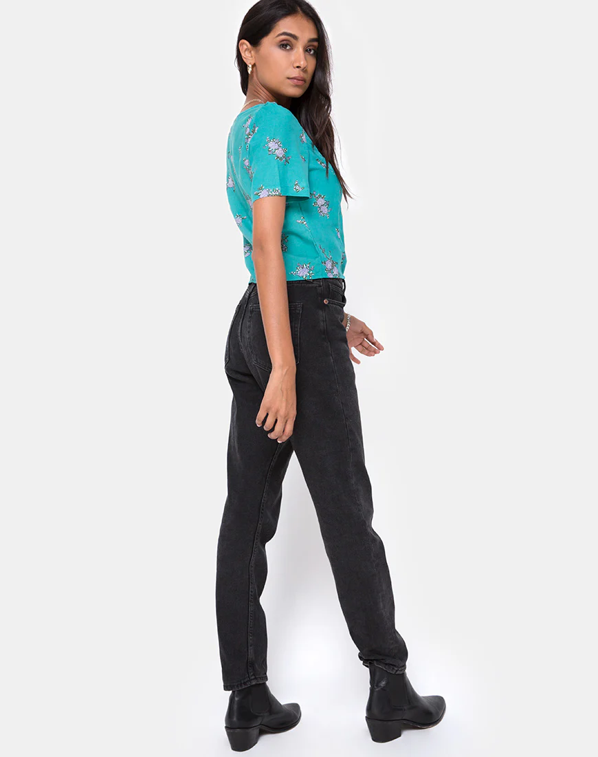 Valza Top in Soi Rose Green - Image 4