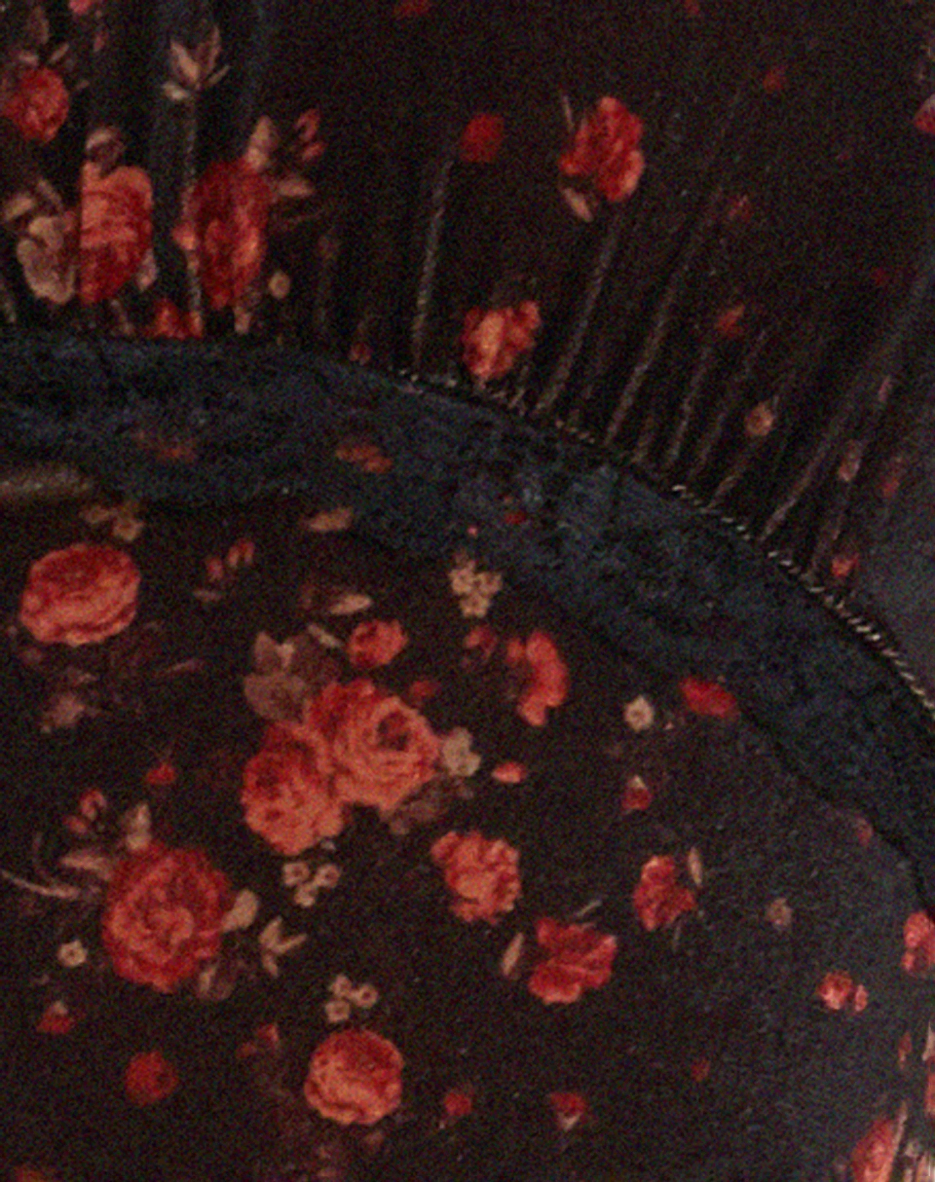 Vania Mini Dress in Rose Cluster Velvet - Image 8