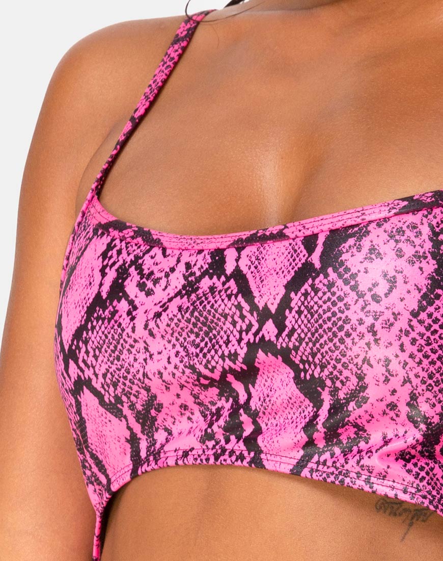 Varois Swimsuit in Snake Pink - Image 5