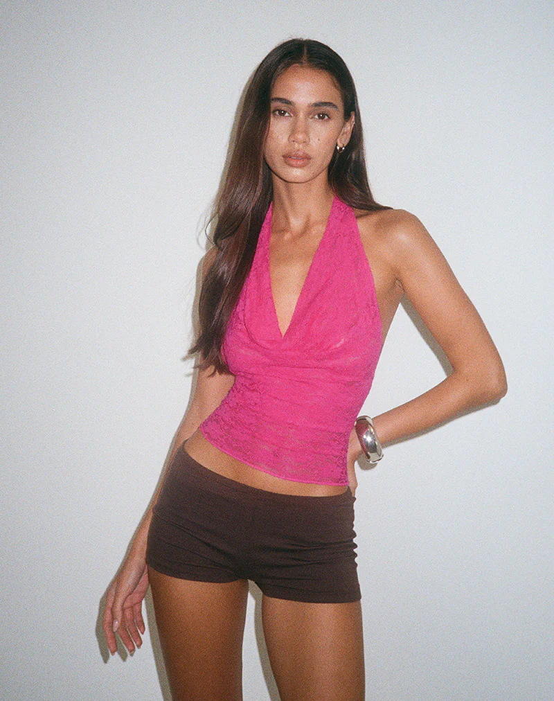 Varys Top in Orchid Lace Hot Pink - Image 4