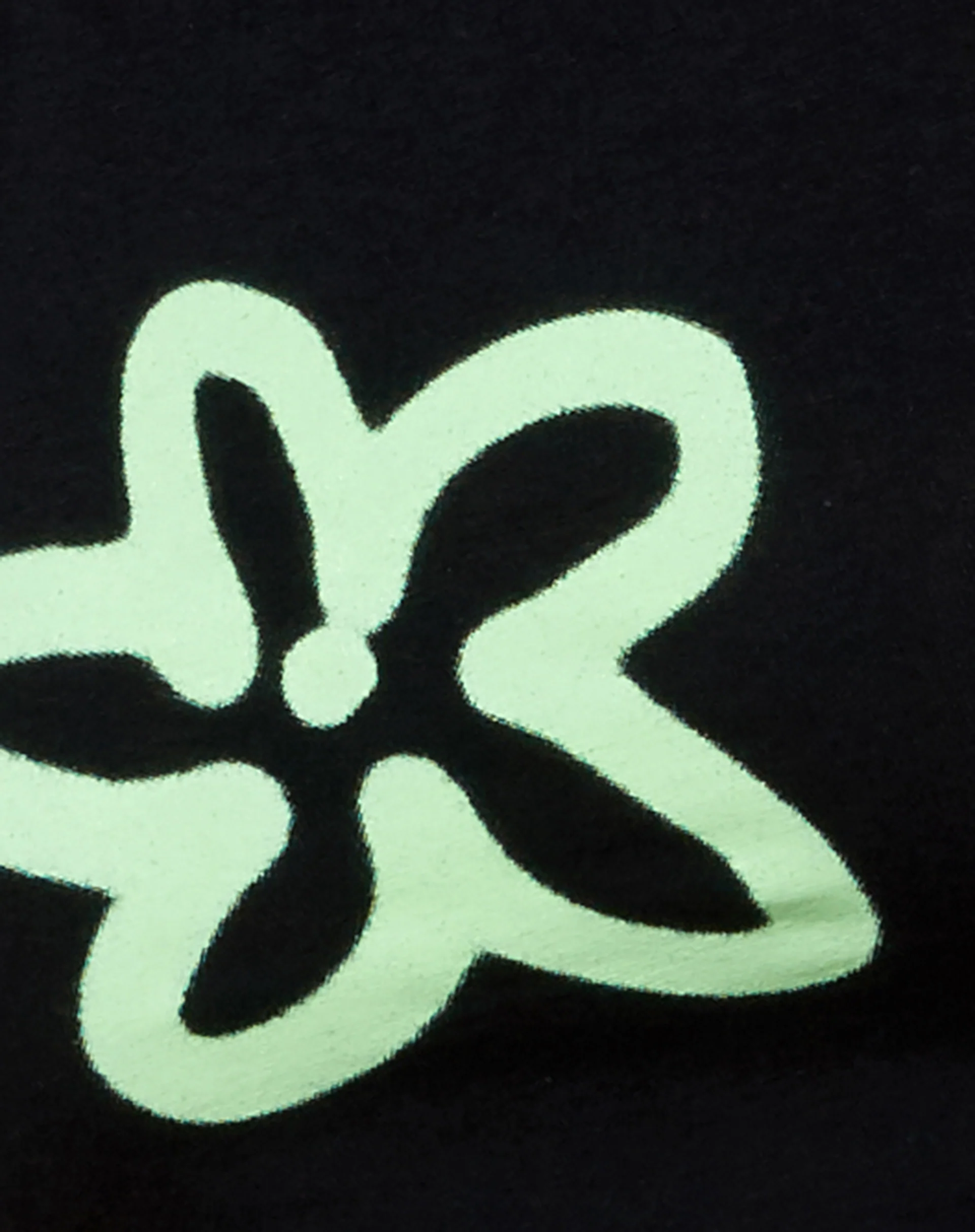 Vasque Vest Top in Lycra Black Spray Flower Green - Image 5