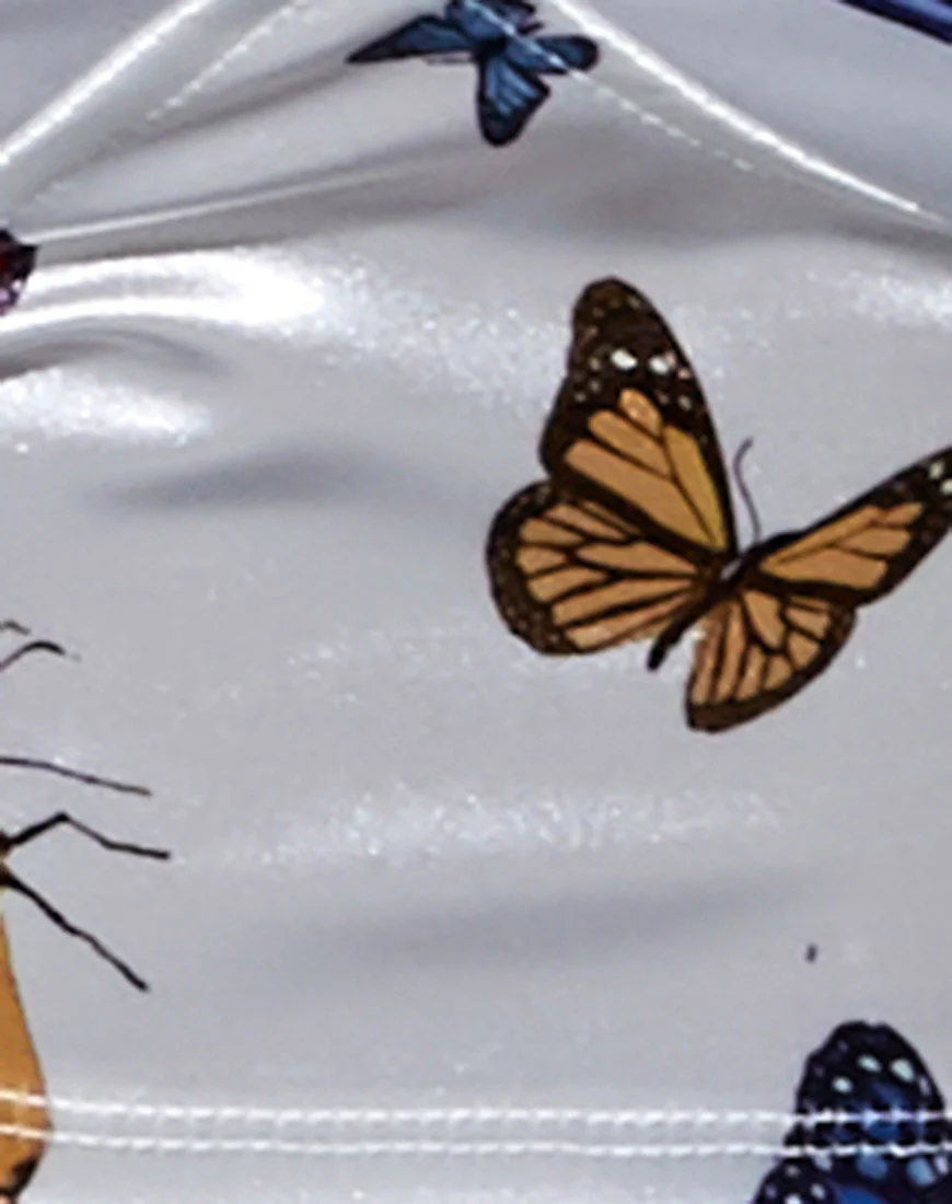 Veila Crop Top in Cream Butterfly - Image 8
