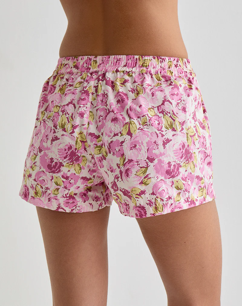 Verie Boxer Shorts in Blossom Floral Pink - Image 4
