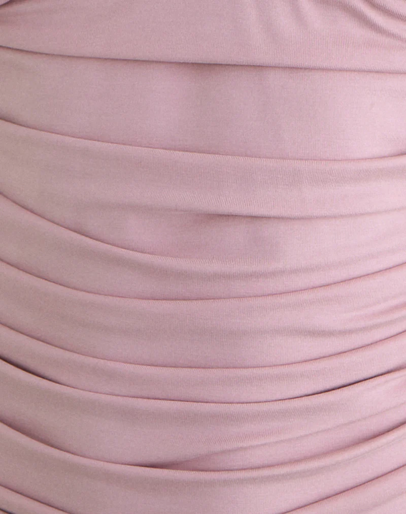 Vernia Plunge Batwing Top in Cupro Pink - Image 6