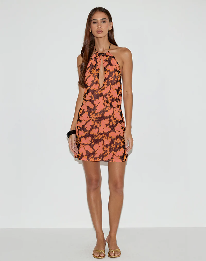 Veslina Mini Dress in Furnishing Floral - Image 5