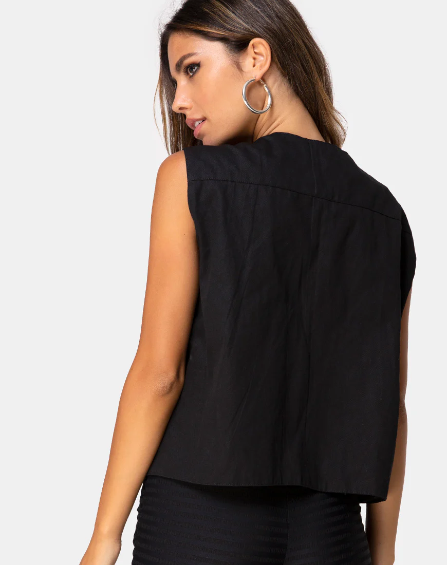 Vest Top Black - Image 2
