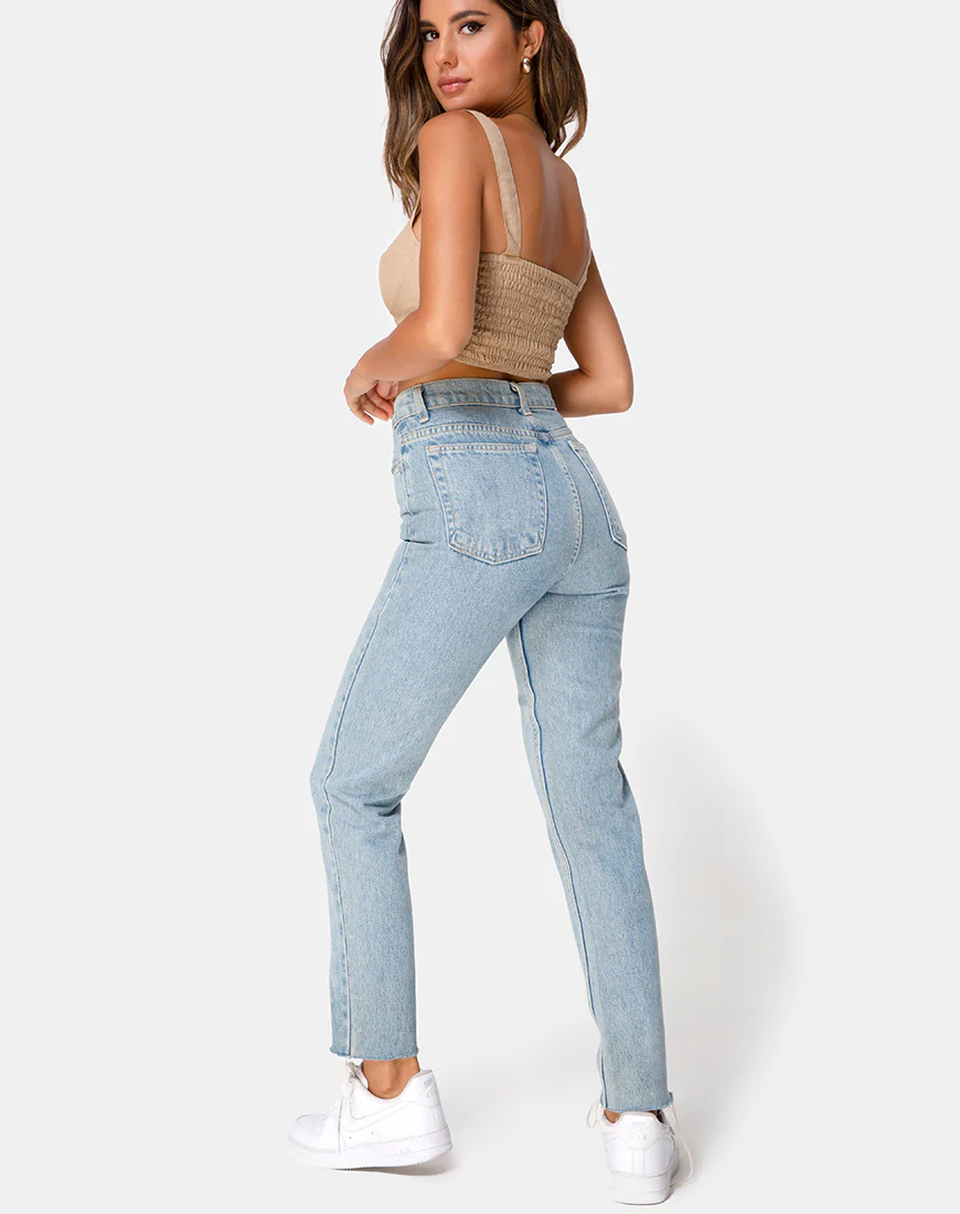 Viben Crop Top in Taupe - Image 4