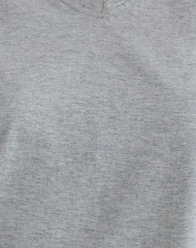 Viman Top in Jersey Grey Marl - Image 5