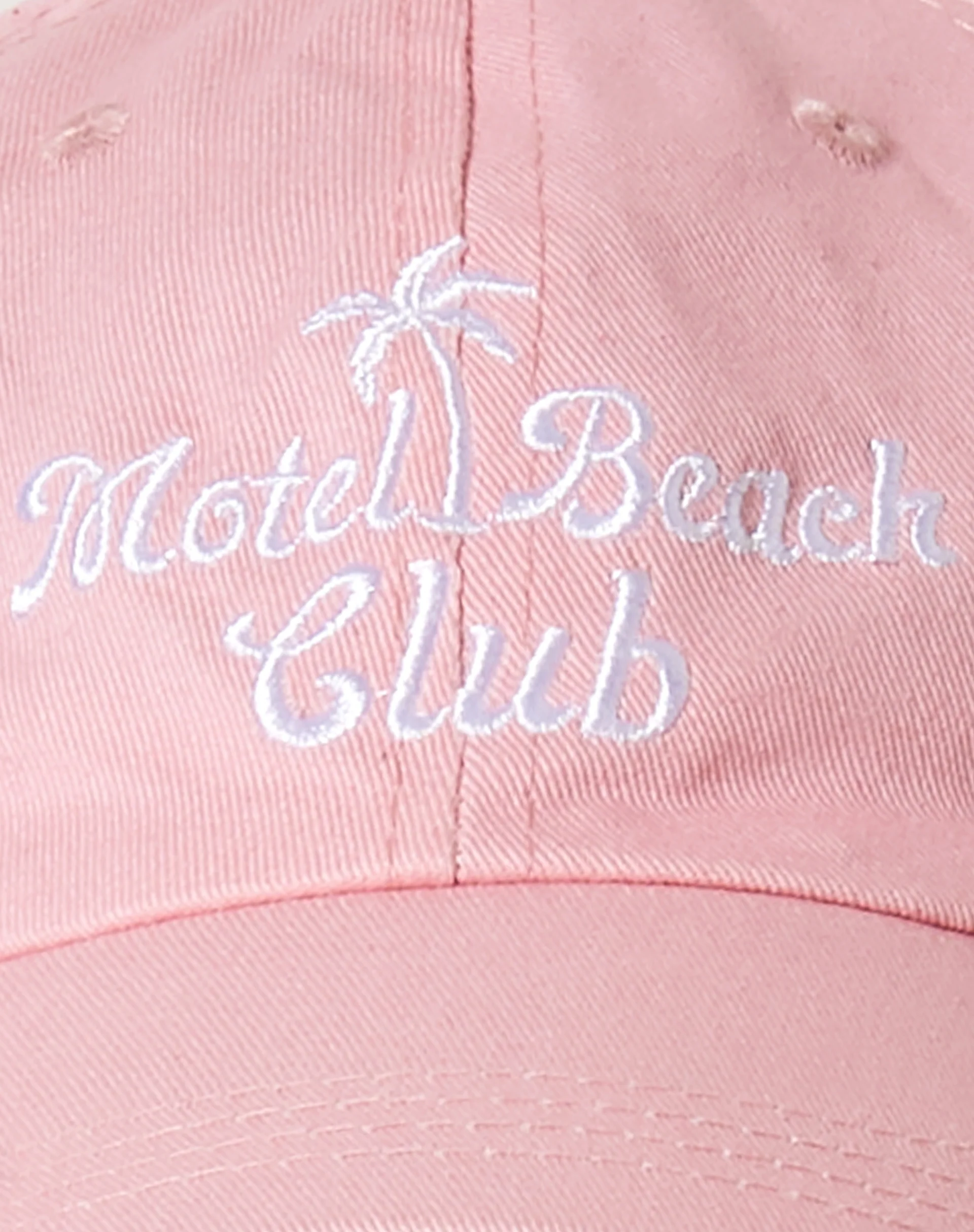 Vintage Hat in Pink Motel Beach Club Embro - Image 5