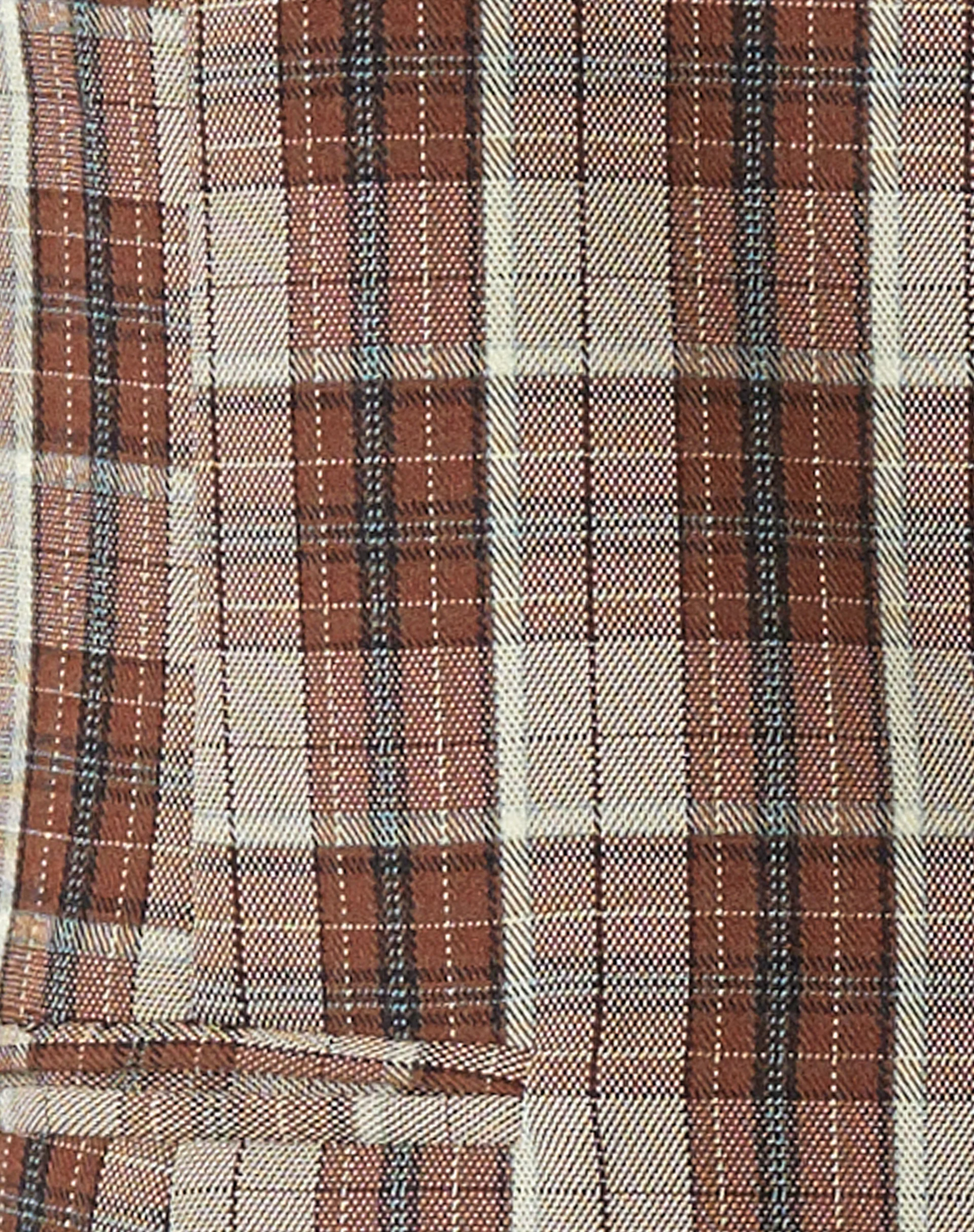 Motel X Olivia Neill Vistana Vest in Check Tan Brown - Image 6