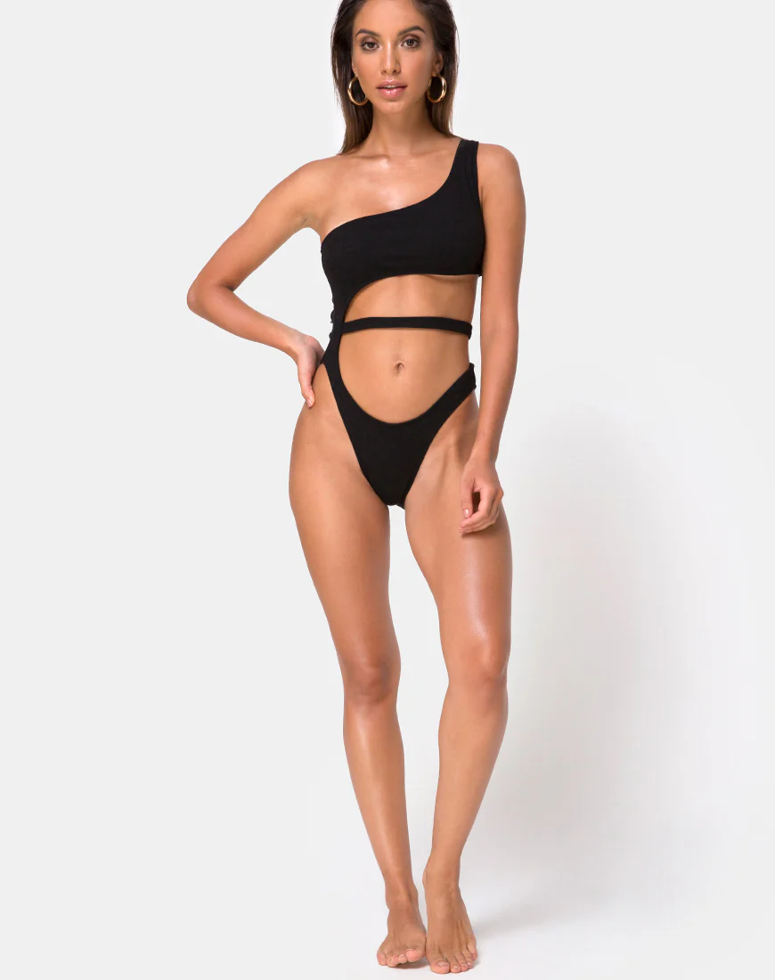 Vixie Swimsuit in Black - Image 3