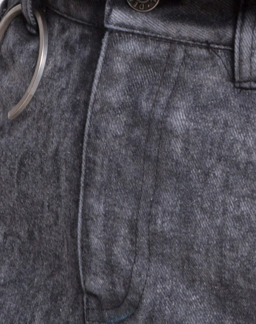 Volta Mini Skirt in Black Wash - Image 5