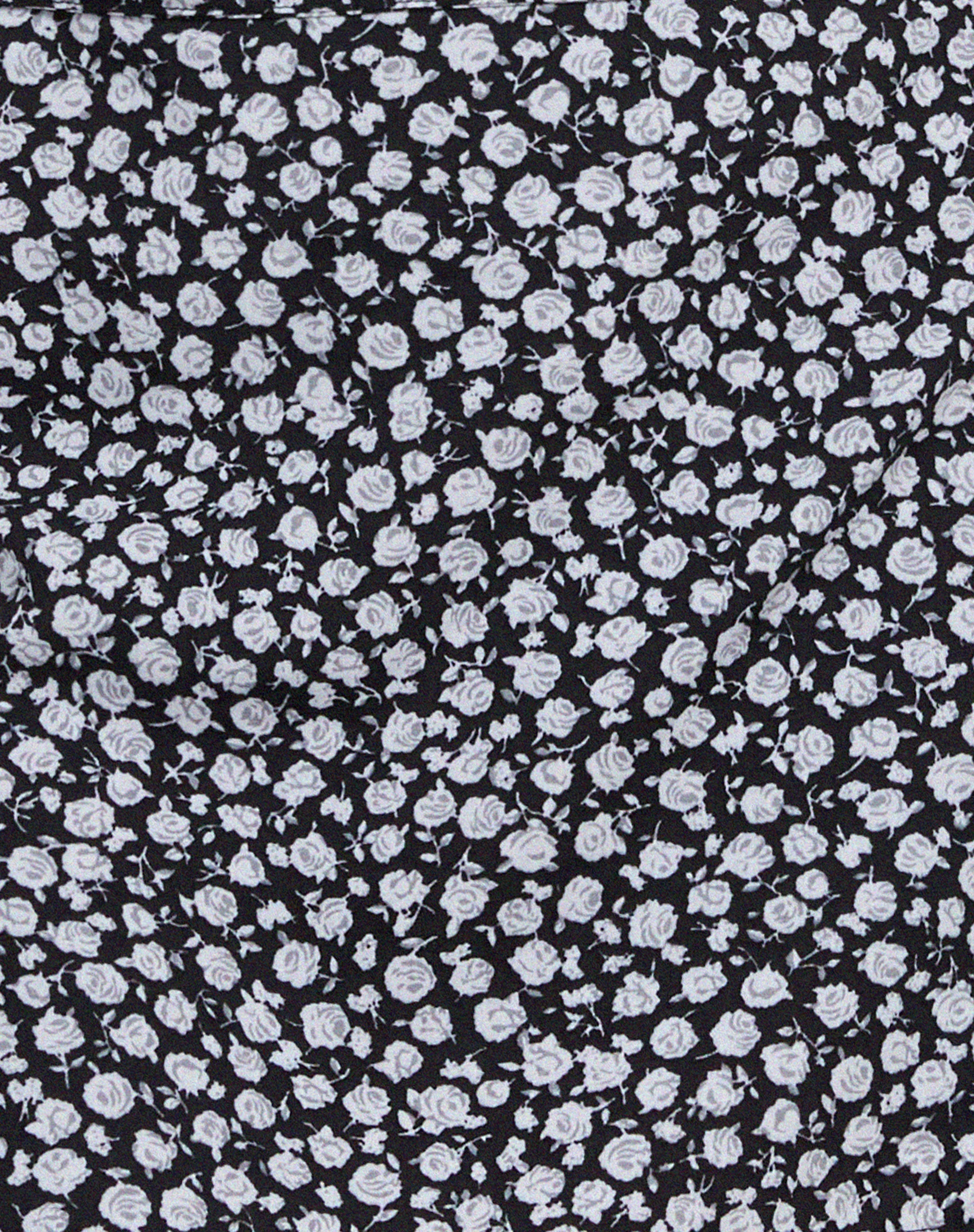Volta Mini Skirt in Ditsy Rose Black - Image 6
