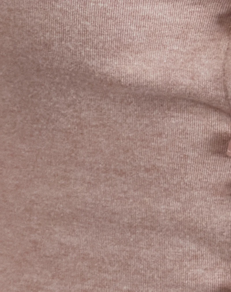 Vonnie Bow Vest Top in Knit Sandy Pink - Image 6