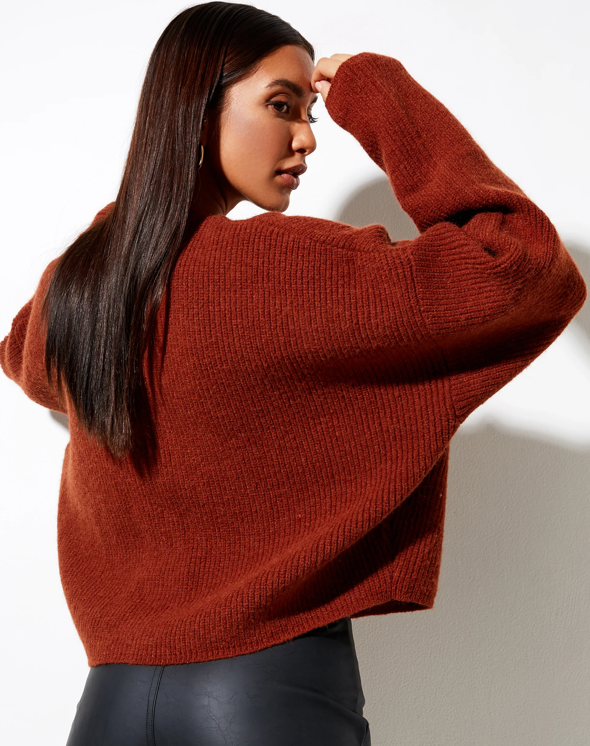 Wallace Cardi in Brick - Image 2