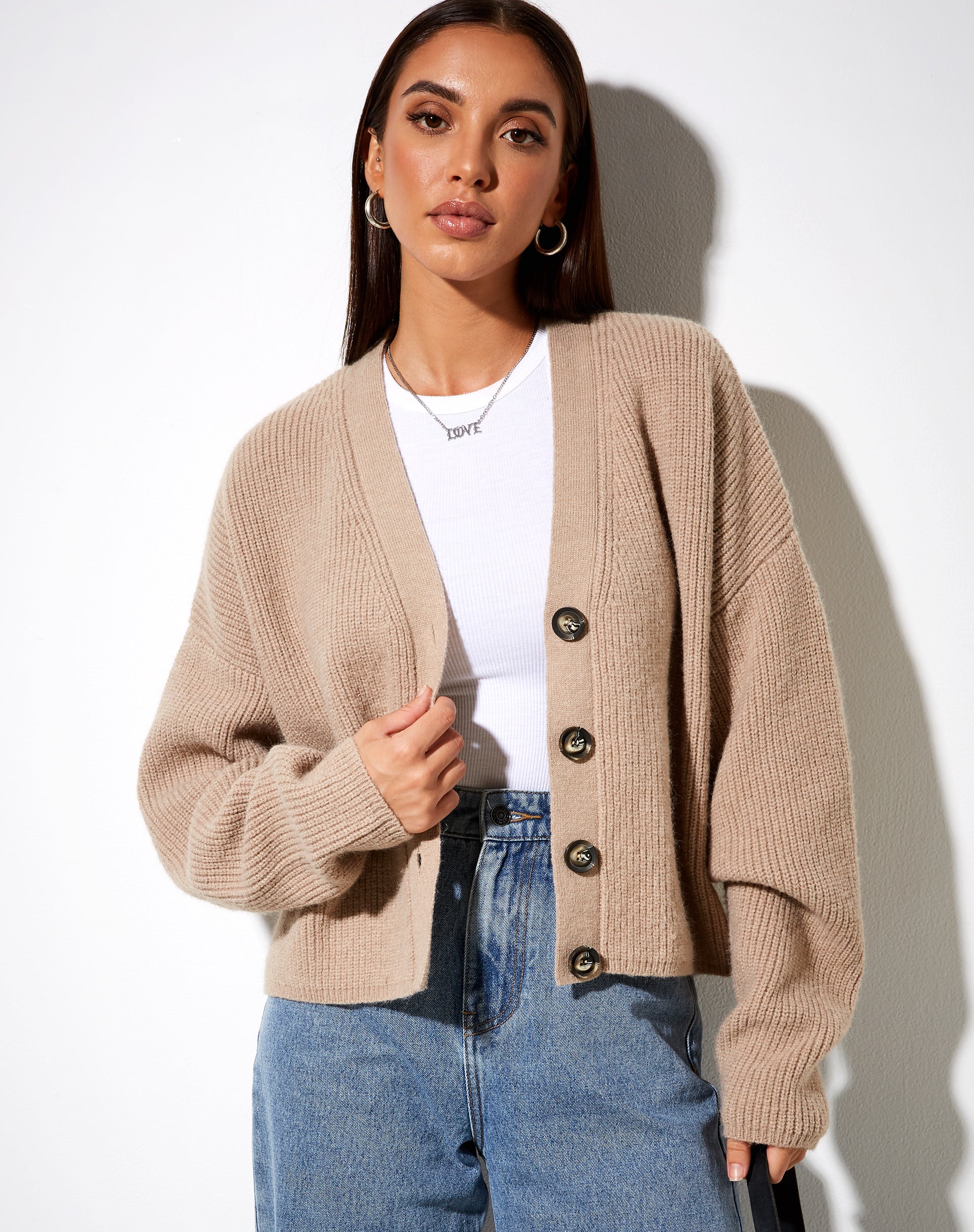 Wallace Cardi in Grey Beige - Image 3