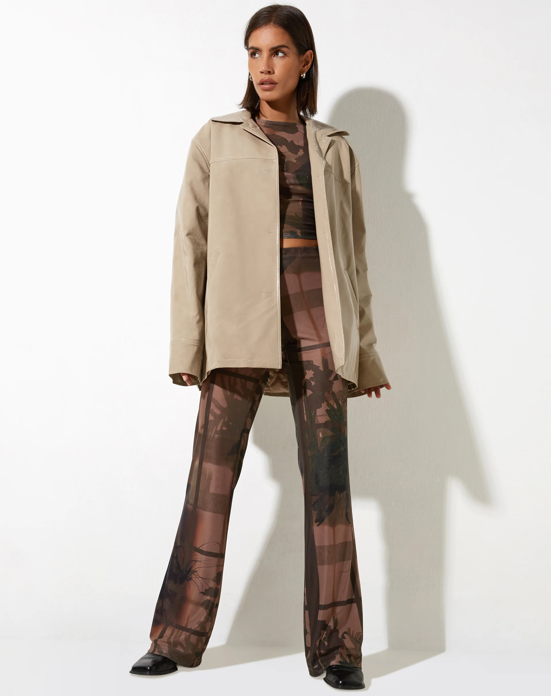 Walta Jacket in PU Putty - Image 3