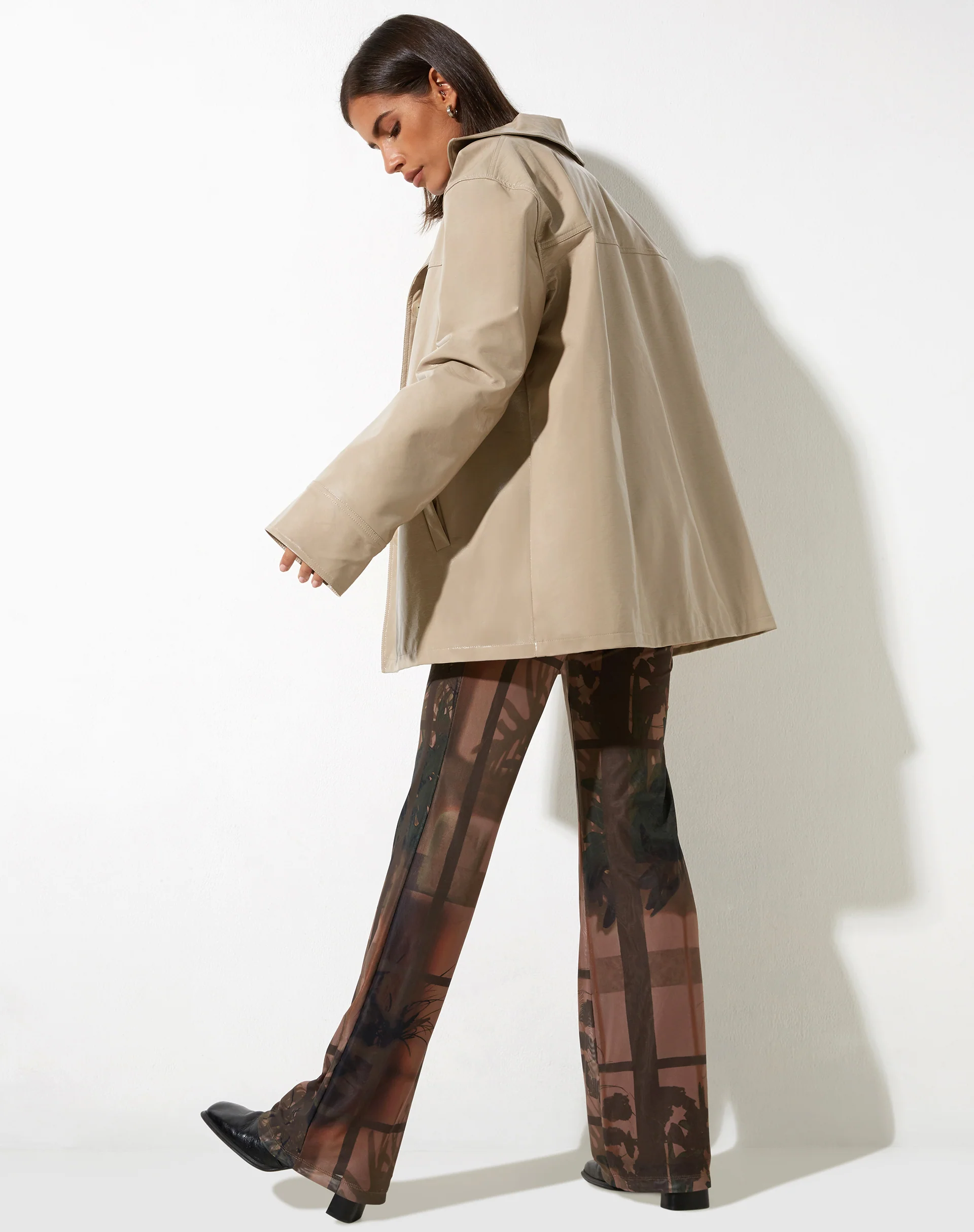 Walta Jacket in PU Putty - Image 4