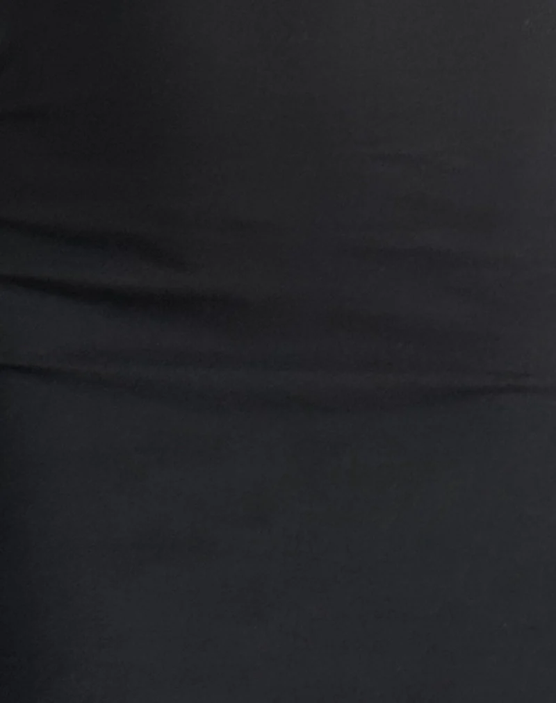 Wangi Backless Mini Dress in Lycra Black - Image 6